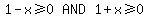 matrix%281%2C3%2C1-x%3E=0%2CAND%2C1%2Bx%3E=0%29