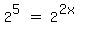 matrix%281%2C3%2C2%5E5%2C%22%22=%22%22%2C2%5E%282x%29+%29