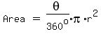 matrix%281%2C3%2CArea%2C%22%22=%22%22%2Cexpr%28theta%2F360%5Eo%29pi%2Ar%5E2%29