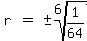 matrix%281%2C3%2Cr%2C%22%22=%22%22%2C%22%22+%2B-+root%286%2C1%2F64%29%29%29