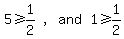 matrix%281%2C4%2C+5+%3E=+1%2F2%2C+%22%2C%22%2C+and%2C+1+%3E=+1%2F2%29