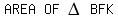 matrix%281%2C4%2CAREA%2COF%2CDELTA%2CBFK%29