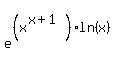 matrix%282%2C1%2C%22%22%2C%0D%0A%0D%0Ae%5E%28%28x%5E%28x%2B1%29%29ln%28x%29%29%29