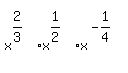 matrix%282%2C1%2C%22%22%2C%0D%0Ax%5E%282%2F3%29%2Ax%5E%281%2F2%29%2Ax%5E%28-1%2F4%29%29
