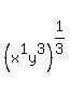 matrix%282%2C1%2C%22%22%2C%28x%5E1y%5E3%29%5E%281%2F3%29%29