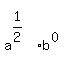 matrix%282%2C1%2C%22%22%2C+a%5E%281%2F2%29b%5E%280%29+%29%29