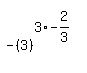 matrix%282%2C1%2C%22%22%2C-%283%29%5E%283%2Aexpr%28-2%2F3%29%29%29