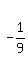 matrix%282%2C1%2C%22%22%2C-1%2F9%29