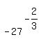 matrix%282%2C1%2C%22%22%2C-27%5E%28-2%2F3%29%29