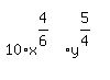 matrix%282%2C1%2C%22%22%2C10%2Ax%5E%284%2F6%29%2Ay%5E%285%2F4%29%29