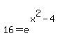 matrix%282%2C1%2C%22%22%2C16=e%5E%28x%5E2-4%29%29