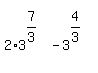 matrix%282%2C1%2C%22%22%2C2%2A3%5E%287%2F3%29-3%5E%284%2F3%29%29%29