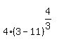 matrix%282%2C1%2C%22%22%2C4%283-11%29%5E%284%2F3%29%29