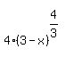 matrix%282%2C1%2C%22%22%2C4%283-x%29%5E%284%2F3%29%29
