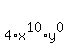 matrix%282%2C1%2C%22%22%2C4%2Ax%5E10%2Ay%5E0++%29