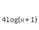 matrix%282%2C1%2C%22%22%2C4log%28%28x%2B1%29%29+%29