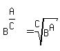 matrix%282%2C1%2C%22%22%2CB%5E%28A%2FC%29=root%28C%2CB%5EA%29+%29