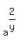 matrix%282%2C1%2C%22%22%2Ca%5E%282%2Fy%29%29