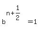matrix%282%2C1%2C%22%22%2Cb%5E%28n%2B1%2F2%29=1%29
