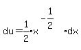 matrix%282%2C1%2C%22%22%2Cdu=expr%281%2F2%29x%5E%28-1%2F2%29dx%29