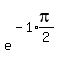 matrix%282%2C1%2C%22%22%2Ce%5E%28-1%2Aexpr%28pi%2F2%29%29%29