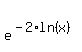 matrix%282%2C1%2C%22%22%2Ce%5E%28-2%2Aln%28x%29%29%29
