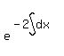 matrix%282%2C1%2C%22%22%2Ce%5E%28-2int%28dx%29%29%29