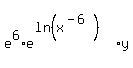 matrix%282%2C1%2C%22%22%2Ce%5E6%2Ae%5E%28ln%28x%5E%28-6%29%29%29%2Ay%29