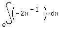 matrix%282%2C1%2C%22%22%2Ce%5Eint%28%28-2x%5E%28-1%29%29%2Adx%29%29