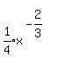 matrix%282%2C1%2C%22%22%2Cexpr%281%2F4%29x%5E%28-2%2F3%29%29