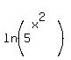 matrix%282%2C1%2C%22%22%2Cln%285%5E%28x%5E2%29%29%29