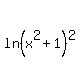 matrix%282%2C1%2C%22%22%2Cln%28x%5E2%2B1%29%5E2%29