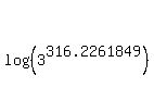 matrix%282%2C1%2C%22%22%2Clog%28%283%5E316.2261849%29%29%29