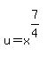 matrix%282%2C1%2C%22%22%2Cu=x%5E%287%2F4%29%29