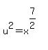 matrix%282%2C1%2C%22%22%2Cu%5E2=x%5E%287%2F2%29%29+