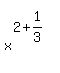 matrix%282%2C1%2C%22%22%2Cx%5E%282%2B1%2F3%29%29