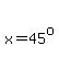 matrix%282%2C1%2C%22%22%2Cx+=+45%5Eo%29