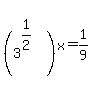 matrix%282%2C1%2C+%22+%22%2C+%283%5E%281%2F2%29%29%5Ex%29+=+1%2F9