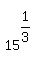 matrix%282%2C1%2C+%22+%22%2C+15%5E%281%2F3%29%29