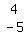matrix%282%2C1%2C4%2C-5%29