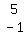 matrix%282%2C1%2C5%2C-1%29