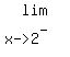 matrix%282%2C1%2Clim%2C%22x-%3E2%22%5E%22-%22%29