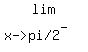 matrix%282%2C1%2Clim%2C%22x-%3Epi%2F2%22%5E%22-%22%29