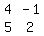 matrix%282%2C2%2C4%2C-1%2C5%2C2%29