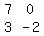 matrix%282%2C2%2C7%2C0%2C3%2C-2%29