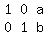 matrix%282%2C3%2C1%2C0%2Ca%2C0%2C1%2Cb%29