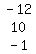 matrix%283%2C1%2C-12%2C10%2C-1%29