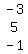 matrix%283%2C1%2C-3%2C5%2C-1%29