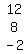 matrix%283%2C1%2C12%2C8%2C-2%29