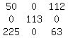 matrix%283%2C3%2C50%2C0%2C112%2C0%2C113%2C0%2C225%2C0%2C63%29